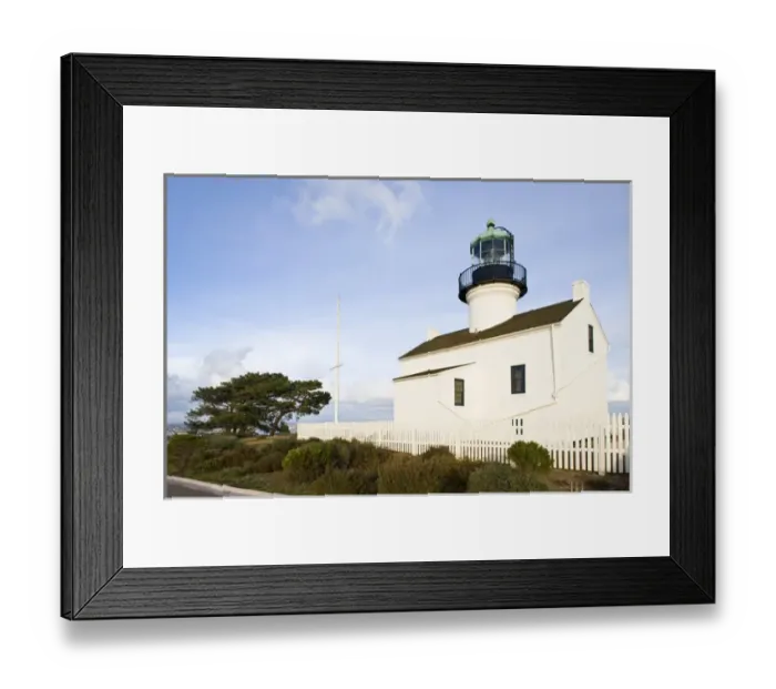 Framed Print : USA, California, San Diego. Old Point Loma Lighthouse, b. 1854 Framed Print : USA, California, San Diego. Old Point Loma Lighthouse, b. 1854