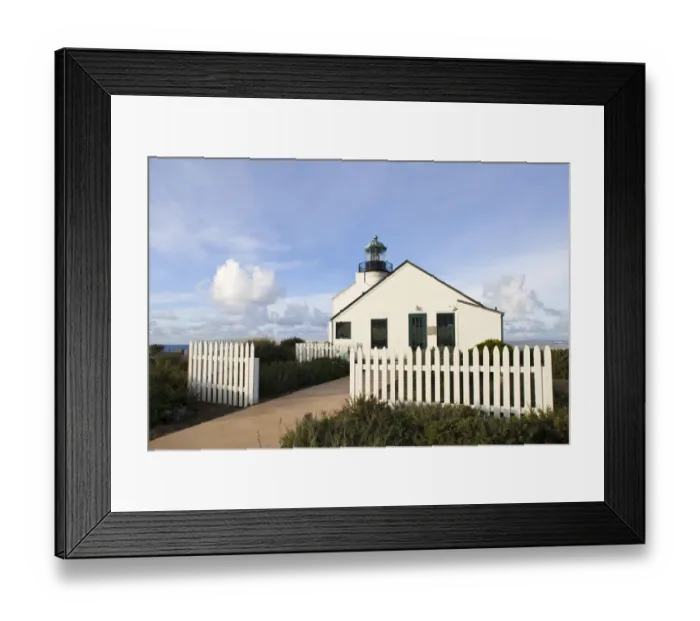 Framed Print : USA, California, San Diego. Old Point Loma Lighthouse, b. 1854 Framed Print : USA, California, San Diego. Old Point Loma Lighthouse, b. 1854