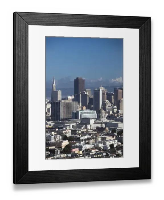Framed Print : USA, California, San Francisco, Downtown, daytime downtown view from Corona Heights Park Framed Print : USA, California, San Francisco, Downtown, daytime downtown view from Corona Heights Park