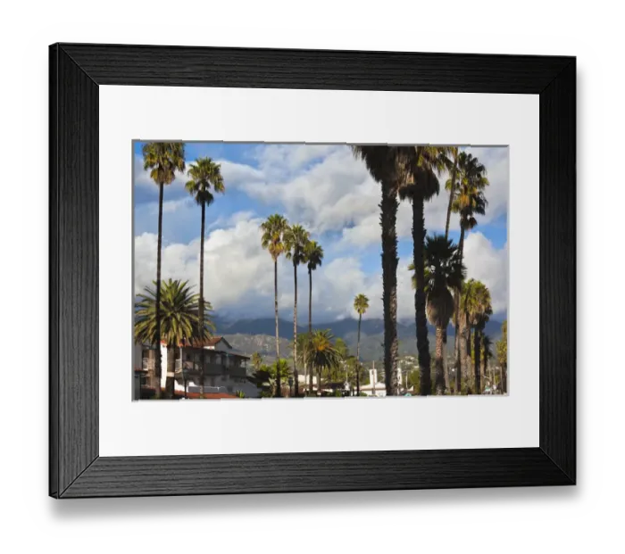 Framed Print : USA, California, Southern California, Santa Barbara, harborfront and beach Framed Print : USA, California, Southern California, Santa Barbara, harborfront and beach
