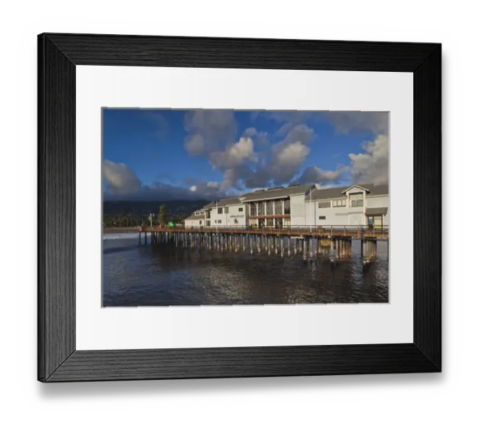 Framed Print : USA, California, Southern California, Santa Barbara, Harbor and Stearns Wharf Framed Print : USA, California, Southern California, Santa Barbara, Harbor and Stearns Wharf