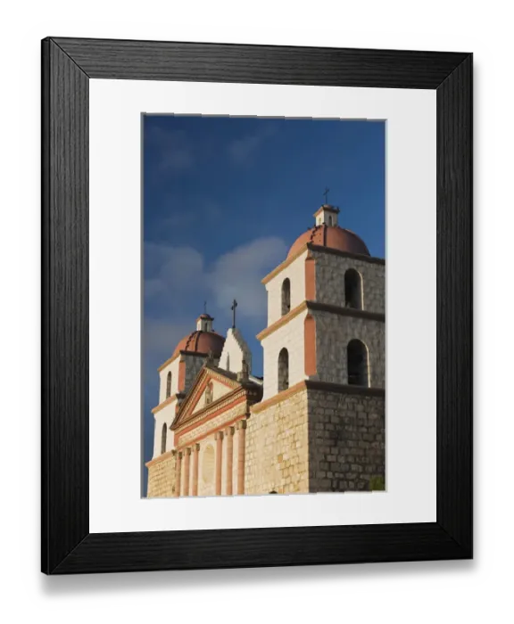 Framed Print : USA, California, Southern California, Santa Barbara, Mission Santa Barbara, dawn Framed Print : USA, California, Southern California, Santa Barbara, Mission Santa Barbara, dawn
