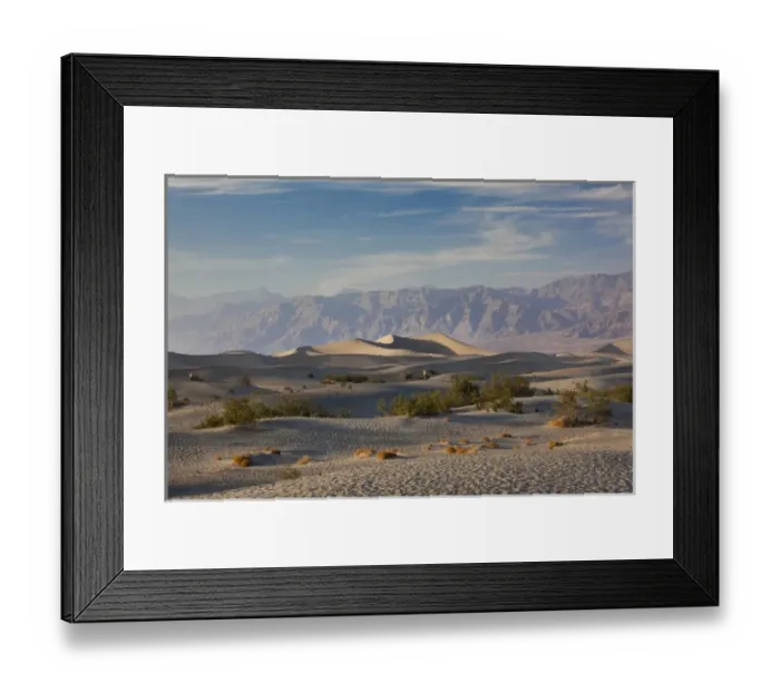 Framed Print : USA, California, Death Valley National Park, Mesquite Flat Sand Dunes, late afternoon