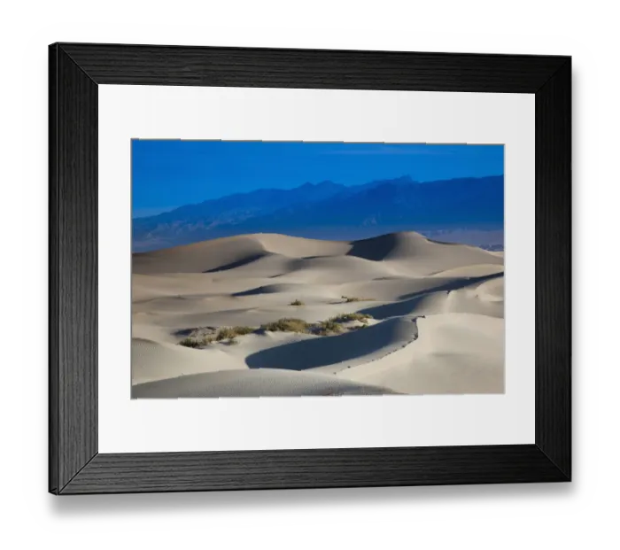 Framed Print : USA, California, Death Valley National Park, Mesquite Flat Sand Dunes, dawn