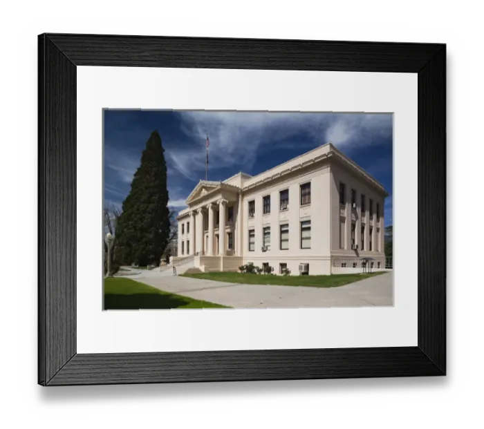 Framed Print : USA, California, Eastern Sierra Nevada Area, Independence, Inyo County Courthouse Framed Print : USA, California, Eastern Sierra Nevada Area, Independence, Inyo County Courthouse