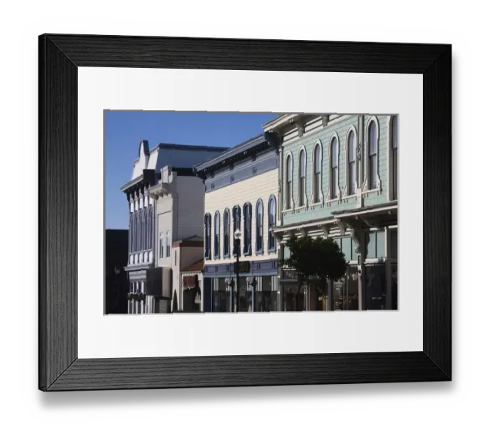 Framed Print : USA, California, Northern California, North Coast, Eureka, Old Town buildings Framed Print : USA, California, Northern California, North Coast, Eureka, Old Town buildings