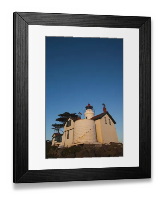 Framed Print : USA, California, Northern California, North Coast, Crescent City, Battery Point Lighthouse