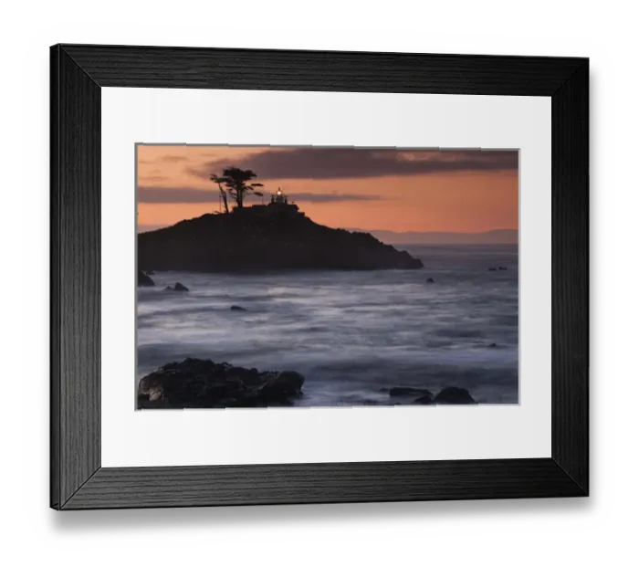 Framed Print : USA, California, Northern California, North Coast, Crescent City, Battery Point Lighthouse