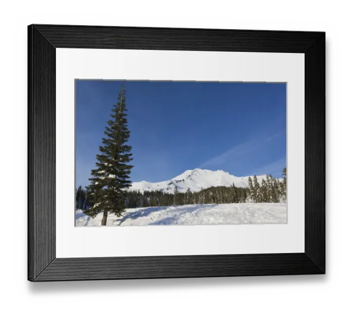 Framed Print : USA, California, Northern California, Northern Mountains, Mount Shasta, view of Mt