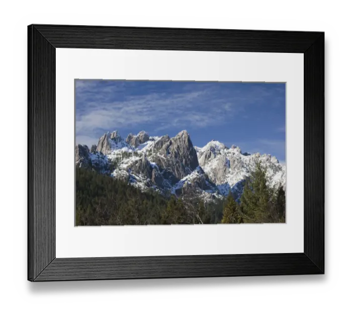 Framed Print : USA, California, Northern California, Northern Mountains, Castle Grag, view of Castle