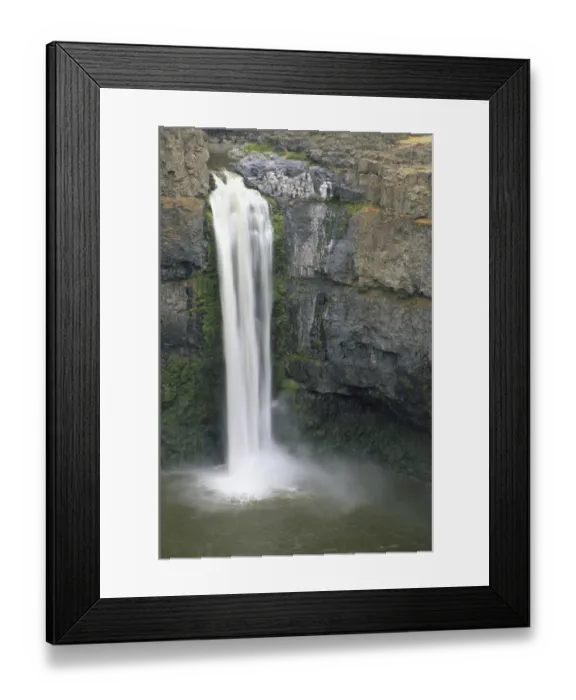 Framed Print : N. A. USA, Washington, Palouse Falls State Park. Palouse Falls in summer
