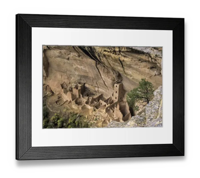 Framed Print : USA, Colorado, Mesa Verde NP. Square Tower House ancestral puebloan ruins in Navajo Framed Print : USA, Colorado, Mesa Verde NP. Square Tower House ancestral puebloan ruins in Navajo