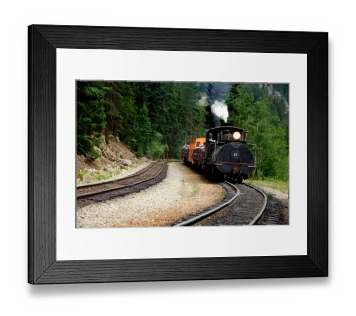 Framed Print : North America, USA, Colorado, Clear Creek County, Georgetown. The Colorado & Southern Railway