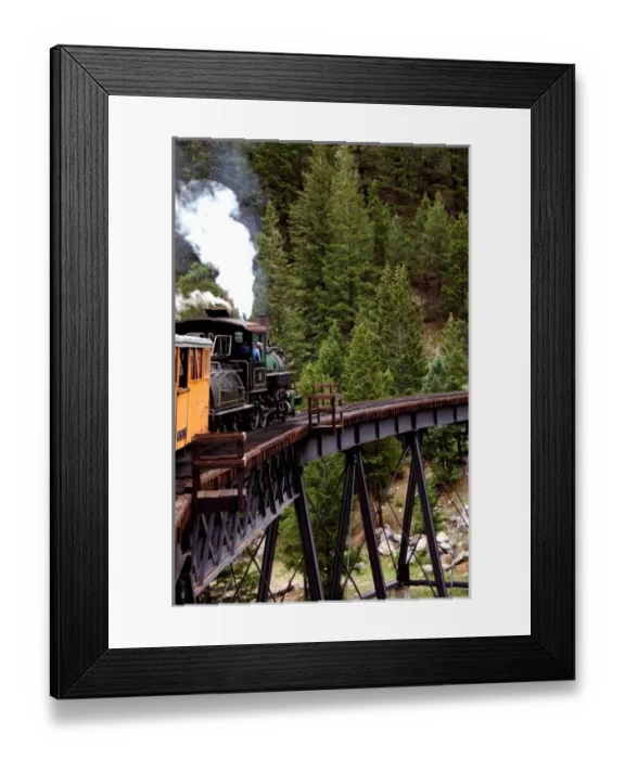 Framed Print : North America, USA, Colorado, Clear Creek County, Georgetown. The Colorado & Southern Railway