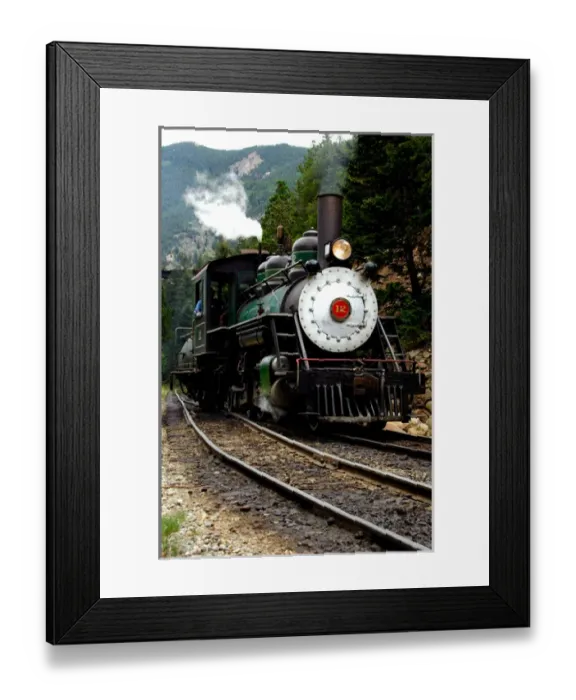 Framed Print : North America, USA, Colorado, Clear Creek County, Georgetown. The Colorado & Southern Railway