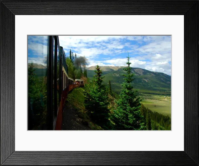 Framed Print : North America, USA, Colorado, Lake County, Leadville. Leadville, Colorado & Southern
