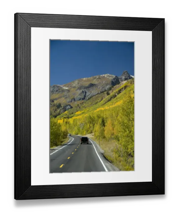 Framed Print : Colorado, US Hwy 550 (aka Million Dollar Highway), Red Mountain Pass between Ouray & Silverton Framed Print : Colorado, US Hwy 550 (aka Million Dollar Highway), Red Mountain Pass between Ouray & Silverton