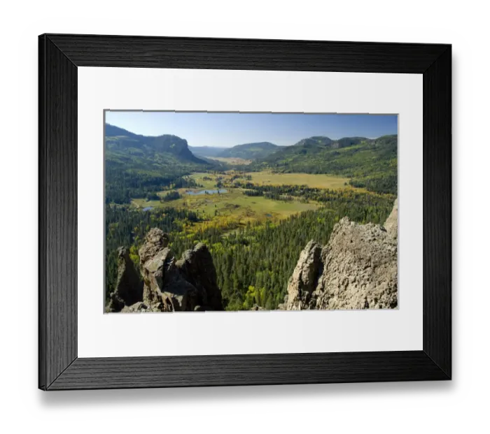 Framed Print : Colorado, Roadside views between Pagosa (healing waters) Springs & Wolf Creek Pass