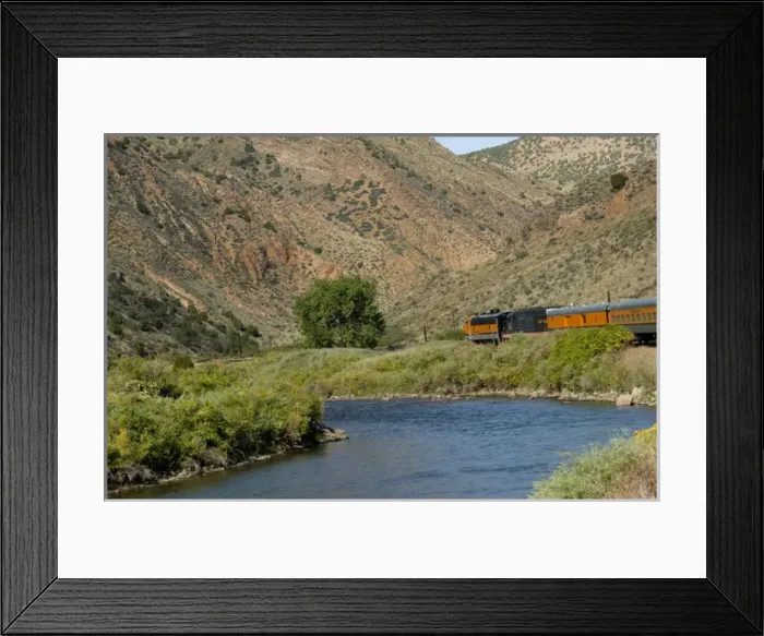 Framed Print : Colorado, Canon City, Royal Gorge Railroad. Views from the train along the Arkansas River Framed Print : Colorado, Canon City, Royal Gorge Railroad. Views from the train along the Arkansas River
