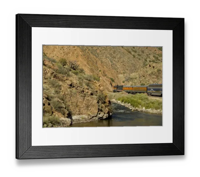 Framed Print : Colorado, Canon City, Royal Gorge Railroad. Views from the train along the Arkansas River Framed Print : Colorado, Canon City, Royal Gorge Railroad. Views from the train along the Arkansas River