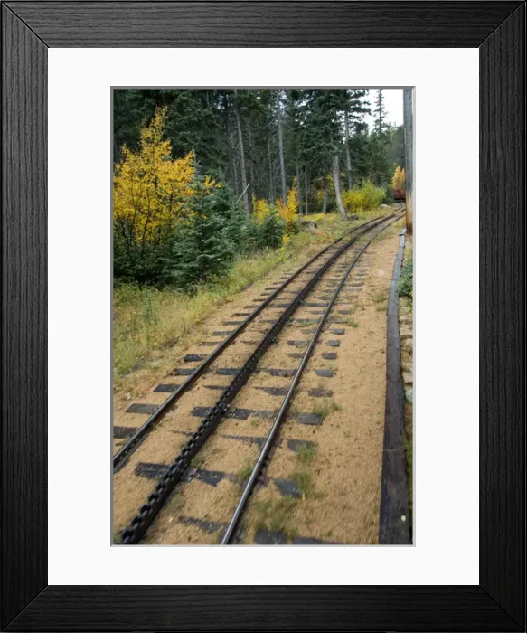 Framed Print : Colorado, Colorado Springs, Manitou Springs. Pikes Peak Cog Railway. Views from the train Framed Print : Colorado, Colorado Springs, Manitou Springs. Pikes Peak Cog Railway. Views from the train