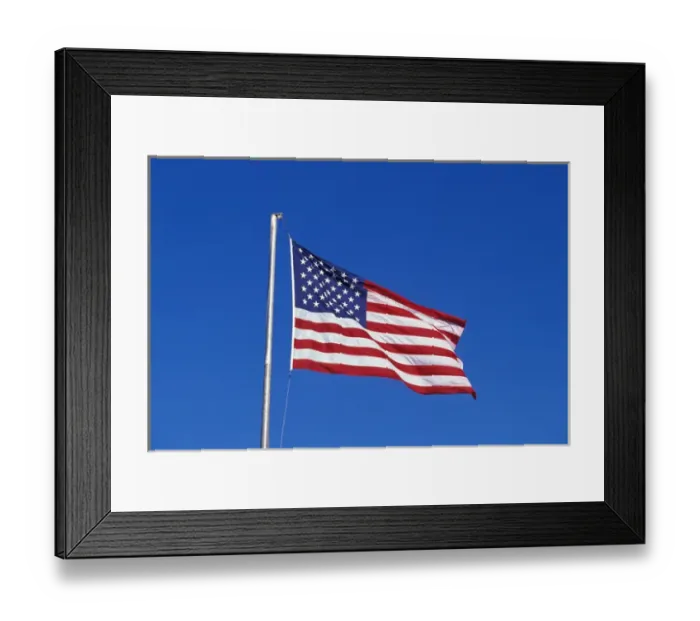 Framed Print : North America, USA, WA, Long Beach, U. S. Flag Framed Print : North America, USA, WA, Long Beach, U. S. Flag