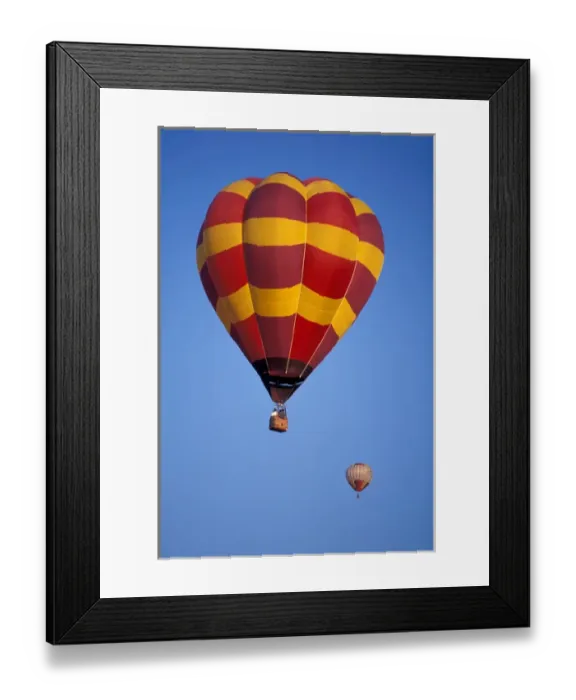 Framed Print : North America, USA, WA, Kent Hot Air Balloons in flight Summer Framed Print : North America, USA, WA, Kent Hot Air Balloons in flight Summer