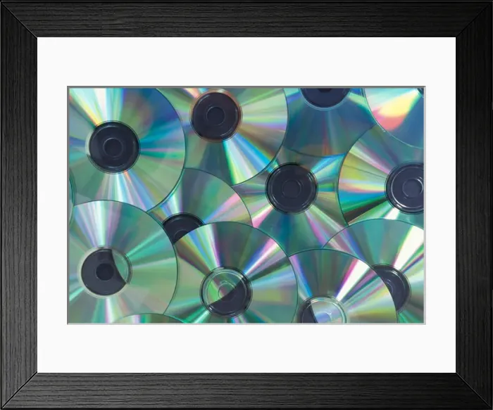 Framed Print : North America, USA, WA, Redmond CDs Framed Print : North America, USA, WA, Redmond CDs