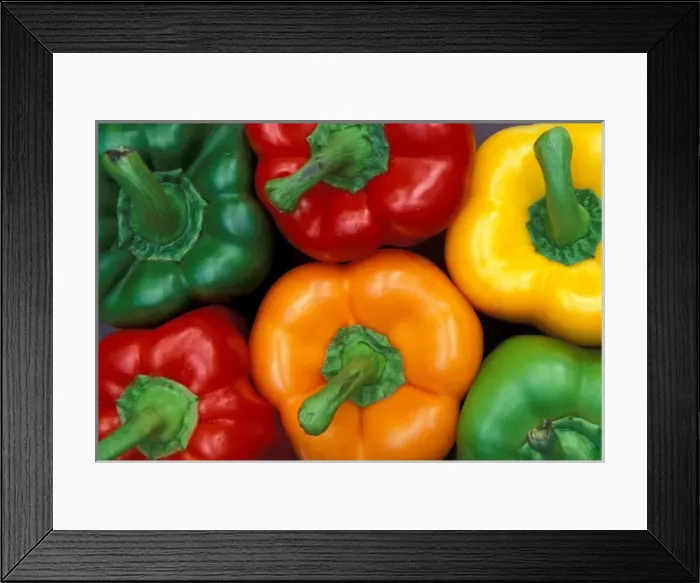 Framed Print : North America, USA, WA, Redmond collage with bell peppers Framed Print : North America, USA, WA, Redmond collage with bell peppers