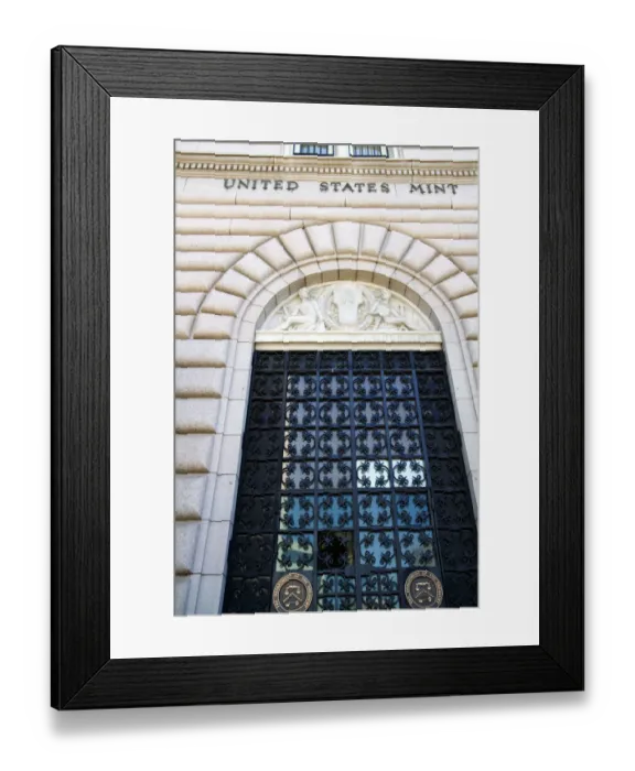 Framed Print : The United States Mint building in Denver, Colorado, USA
