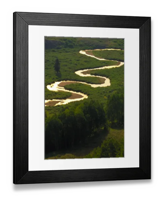 Framed Print : East River near the town of Crested Butte