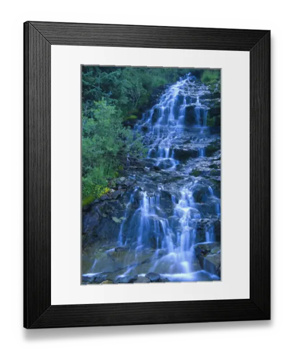 Framed Print : Unknown stream and waterfall in Imogene Pass in Colorado Framed Print : Unknown stream and waterfall in Imogene Pass in Colorado