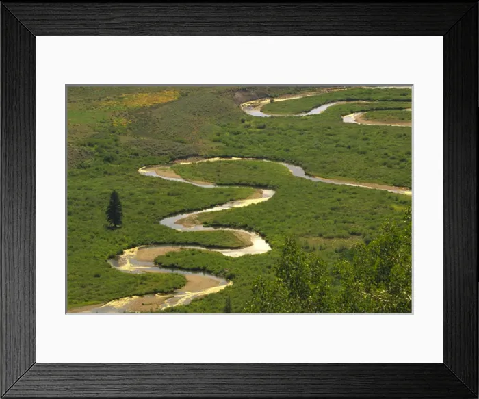 Framed Print : East River near the town of Crested Butte