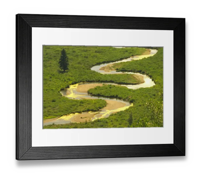 Framed Print : East River near the town of Crested Butte