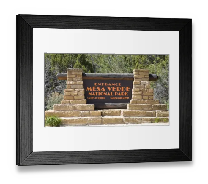 Framed Print : CO, Colorado, Mesa Verde National Park, home of Ancestral Pueblo people, cliff dwellings