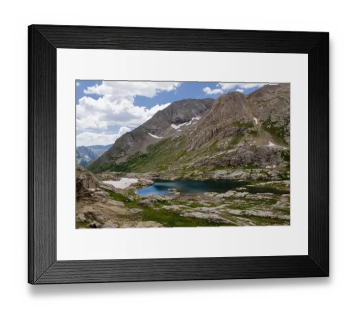 Framed Print : Twin Lakes Basin, Weminuche Wilderness, Needle Range, San Juan National Forest, Colorado Framed Print : Twin Lakes Basin, Weminuche Wilderness, Needle Range, San Juan National Forest, Colorado