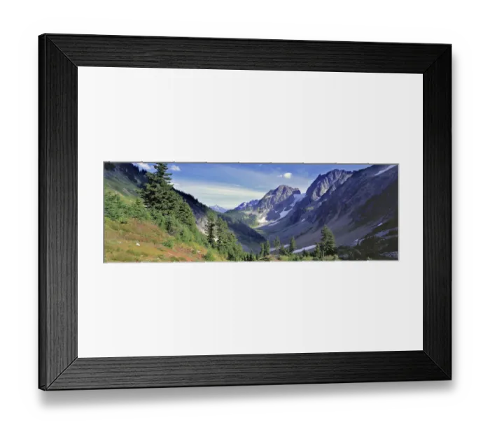Framed Print : USA, Washington State, North Cascades NP. Cascade Pass is the reward after a long Framed Print : USA, Washington State, North Cascades NP. Cascade Pass is the reward after a long