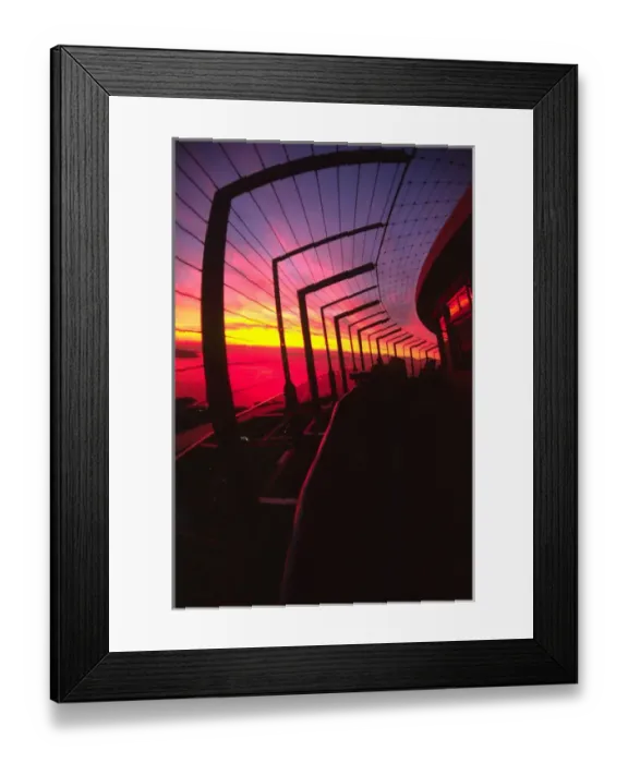 Framed Print : Puget Sound Sunset from the Space Needle, Seattle, Washington, United States, US