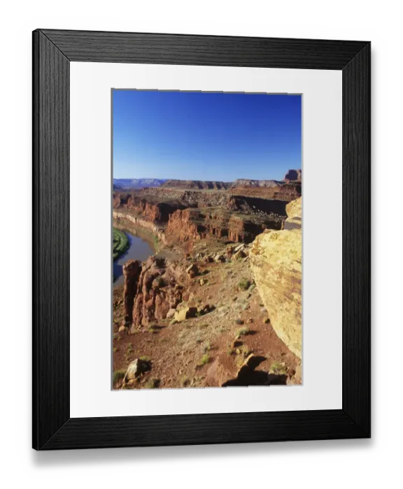 Framed Print : USA, Utah, Canyonlands NP, Colorado River Gooseneck Framed Print : USA, Utah, Canyonlands NP, Colorado River Gooseneck