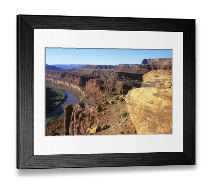 Framed Print : USA, Utah, Canyonlands NP, Colorado River Gooseneck