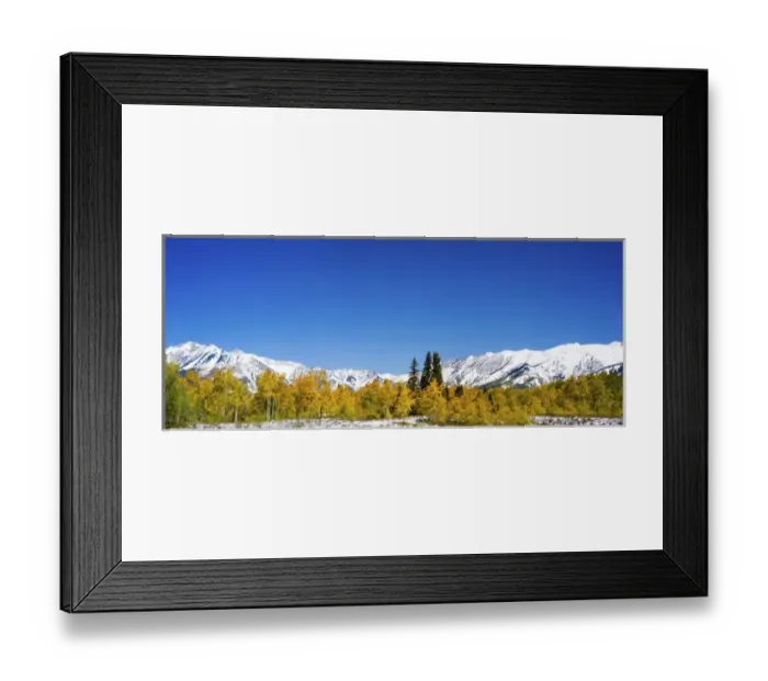 Framed Print : North America, USA, Colorado, Panorama of Mountains and Autumn Aspens in Kebler Pass Framed Print : North America, USA, Colorado, Panorama of Mountains and Autumn Aspens in Kebler Pass