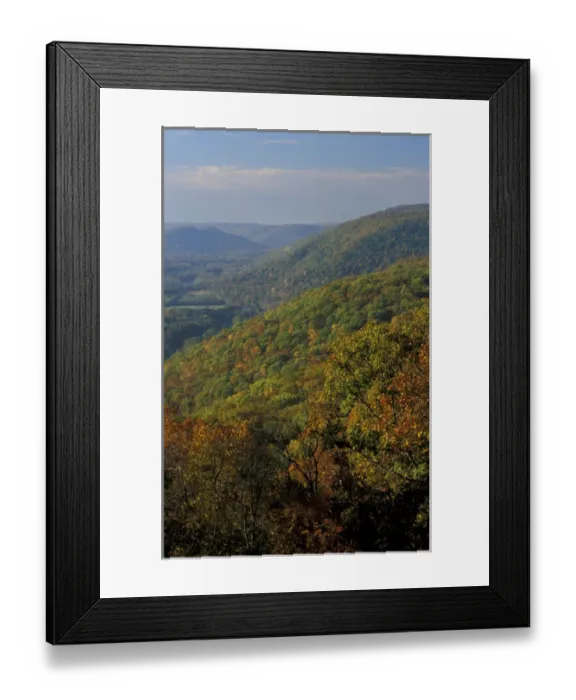 Framed Print : The view of the Housatonic River from Calebs Peak on the Appalachian Trail in Framed Print : The view of the Housatonic River from Calebs Peak on the Appalachian Trail in