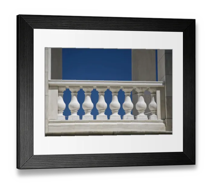 Framed Print : USA, VA, Arlington. Bannister detail from the Ampitheater adjacent to the Tomb of