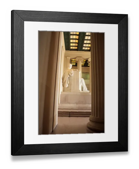 Framed Print : Unusual angle of Lincoln Memorial Washington DC Framed Print : Unusual angle of Lincoln Memorial Washington DC