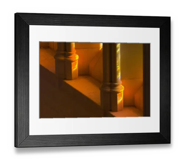 Framed Print : United States, DC, Washington, Washington National Cathedral, colorful stone columns