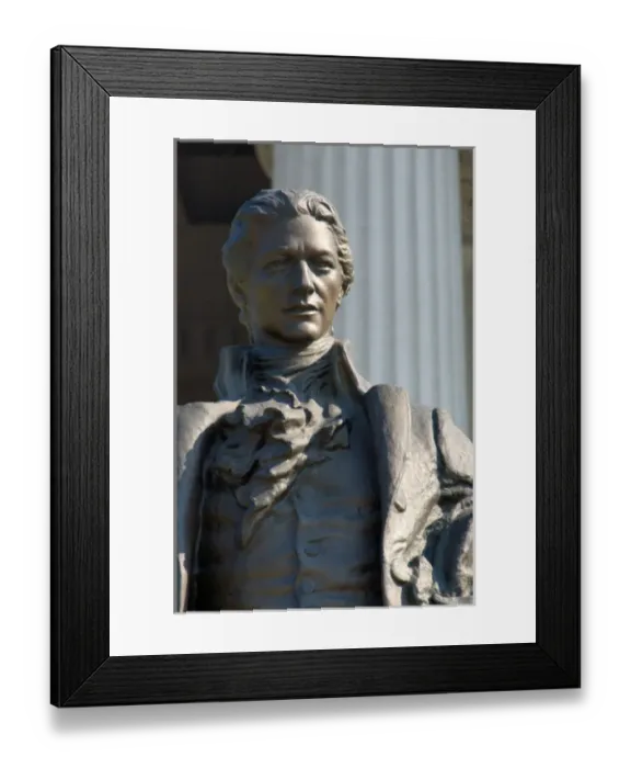 Framed Print : Washington, DC, statue of Alexander Hamilton