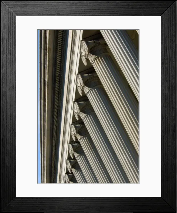Framed Print : Washington, DC, The Treasury Department, column detail Framed Print : Washington, DC, The Treasury Department, column detail