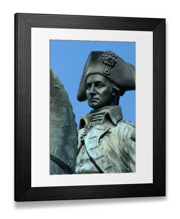 Framed Print : Washington, DC, statue of General George Washington Framed Print : Washington, DC, statue of General George Washington