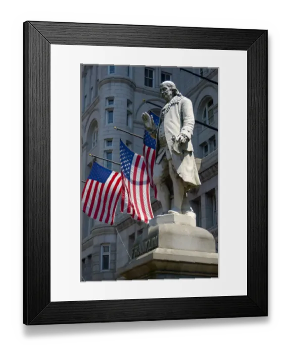 Framed Print : Washington, DC, statue of Benjamin Franklin Framed Print : Washington, DC, statue of Benjamin Franklin