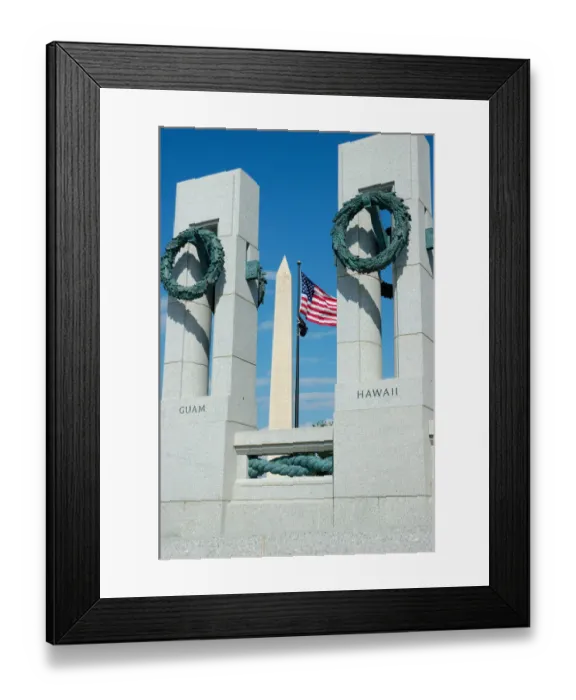 Framed Print : Washington, DC, National WWII Memorial Framed Print : Washington, DC, National WWII Memorial